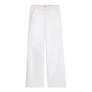 Straight Leg Stretch Twill Denim Pull on Jean - Classic White M
